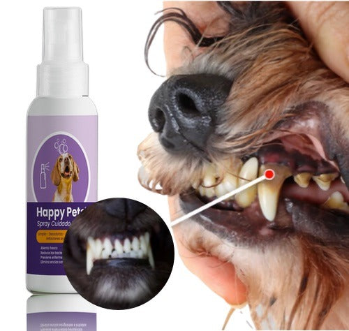 "Happy Pets - Enjuague Bucal para mascotas  Sonrisas Sanas"